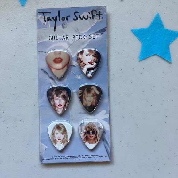 1989 Guitar Picks Pick Set Six Original Era Taylor Swift Official Merch - Picture 1 of 2